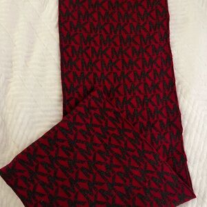 Michael Kors Pink and Grey Logo Scarf